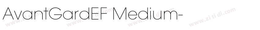 AvantGardEF Medium字体转换